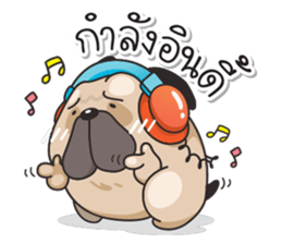 Pongpang the pug sticker #10586273