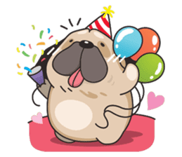 Pongpang the pug sticker #10586275