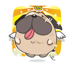 Pongpang the pug sticker #10586280