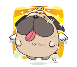 Pongpang the pug sticker #10586280