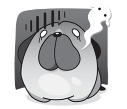 Pongpang the pug sticker #10586284