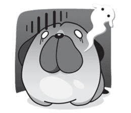 Pongpang the pug sticker #10586284