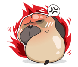 Pongpang the pug sticker #10586285