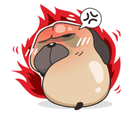 Pongpang the pug sticker #10586285