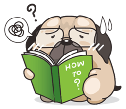 Pongpang the pug sticker #10586286