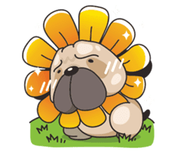 Pongpang the pug sticker #10586299