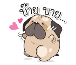 Pongpang the pug sticker #10586301