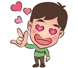 Happy Family: Peach Crepe sticker #10586641