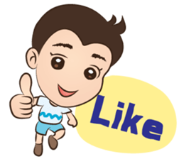 Happy Family: Peach Crepe sticker #10586647