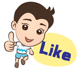 Happy Family: Peach Crepe sticker #10586647