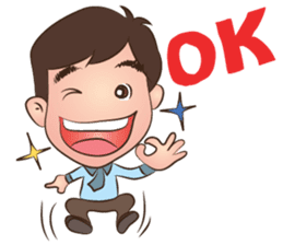 Happy Family: Peach Crepe sticker #10586657