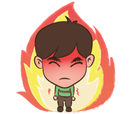 Happy Family: Peach Crepe sticker #10586677