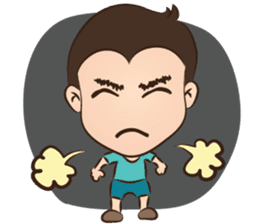 Happy Family: Peach Crepe sticker #10586678