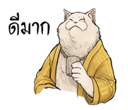 40 Serious cats sticker #10586766