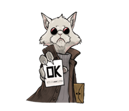 40 Serious cats sticker #10586771