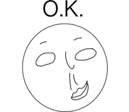 Many round faces sticker #10587130