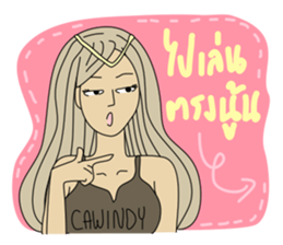 cawindy party sticker #10587803