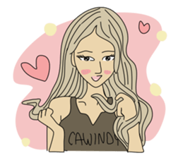cawindy party sticker #10587804