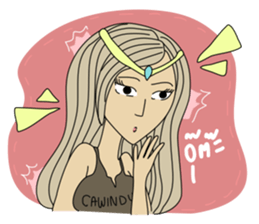 cawindy party sticker #10587816