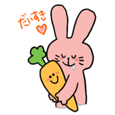 rabbit&Carrot sticker #10588604