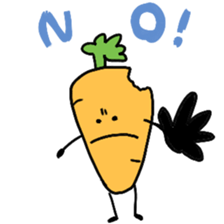 rabbit&Carrot sticker #10588625