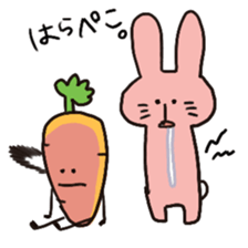 rabbit&Carrot sticker #10588632