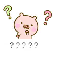 Pig Cute Balloon sticker #10588830