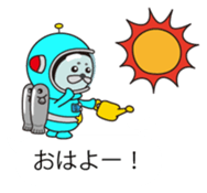 Mr. Lassie of a space seal sticker #10588920