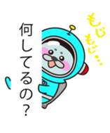 Mr. Lassie of a space seal sticker #10588926