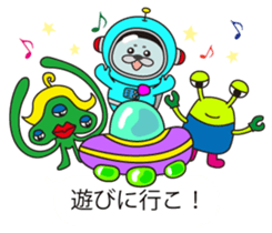 Mr. Lassie of a space seal sticker #10588927