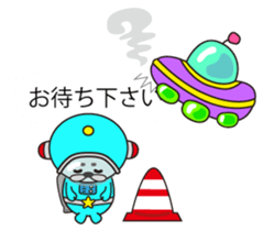 Mr. Lassie of a space seal sticker #10588934