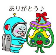 Mr. Lassie of a space seal sticker #10588942