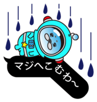 Mr. Lassie of a space seal sticker #10588949