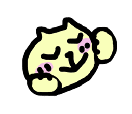 Happy happy doodled cats sticker #10589239