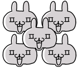keigo rabbit 1 sticker #10589428