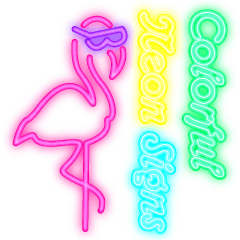 Colorful Neon signs