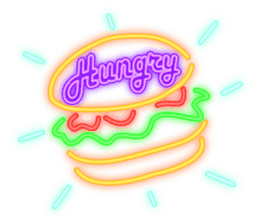 Colorful Neon signs sticker #10589841
