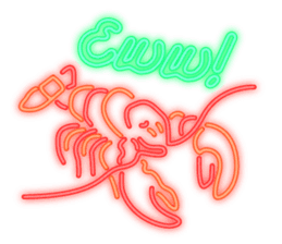 Colorful Neon signs sticker #10589842