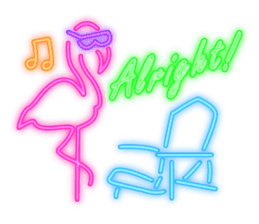 Colorful Neon signs sticker #10589844