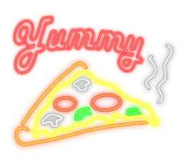 Colorful Neon signs sticker #10589845