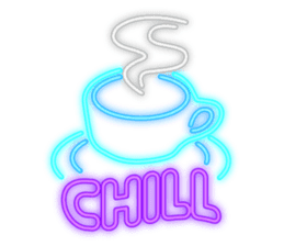 Colorful Neon signs sticker #10589846