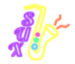 Colorful Neon signs sticker #10589847