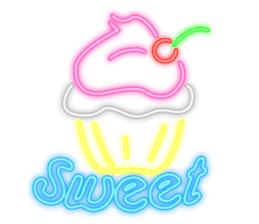 Colorful Neon signs sticker #10589850