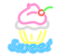 Colorful Neon signs sticker #10589850