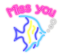 Colorful Neon signs sticker #10589851