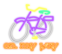 Colorful Neon signs sticker #10589852