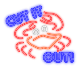 Colorful Neon signs sticker #10589853