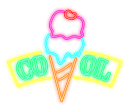 Colorful Neon signs sticker #10589854