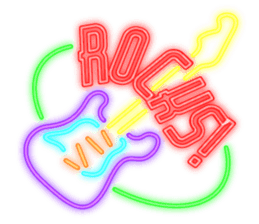 Colorful Neon signs sticker #10589855