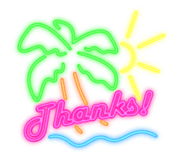 Colorful Neon signs sticker #10589856